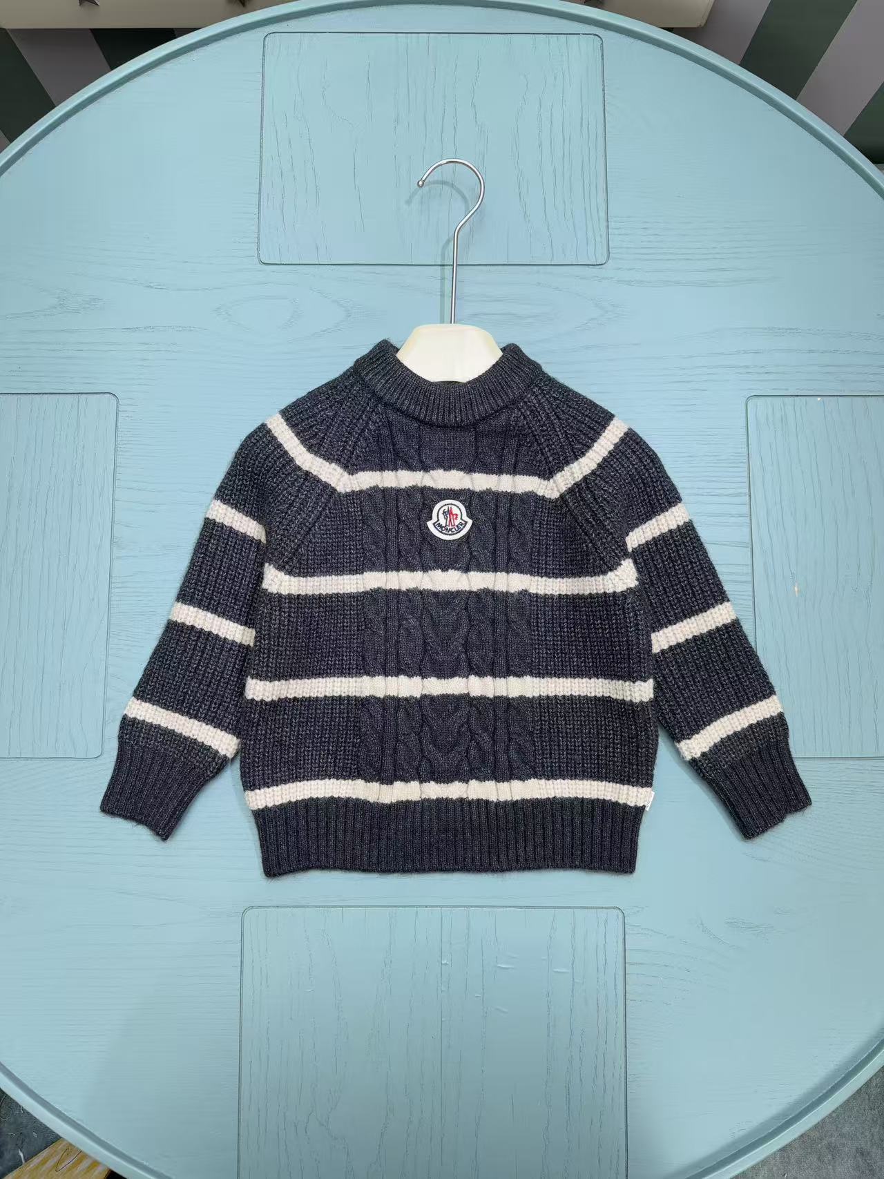 Moncler Classic Logo Kids Knit Sweater – 2025SS