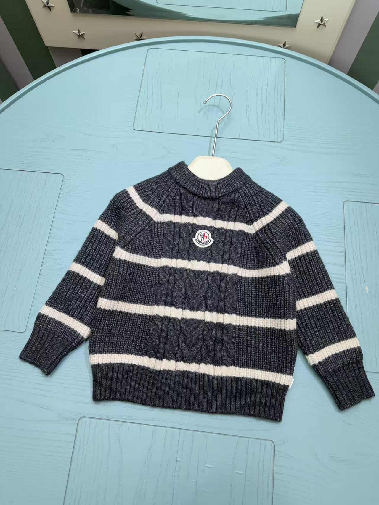 Moncler Classic Logo Kids Knit Sweater – 2025SS
