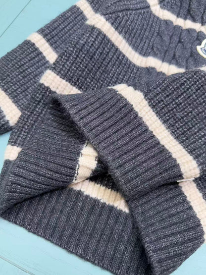 Moncler Classic Logo Kids Knit Sweater – 2025SS