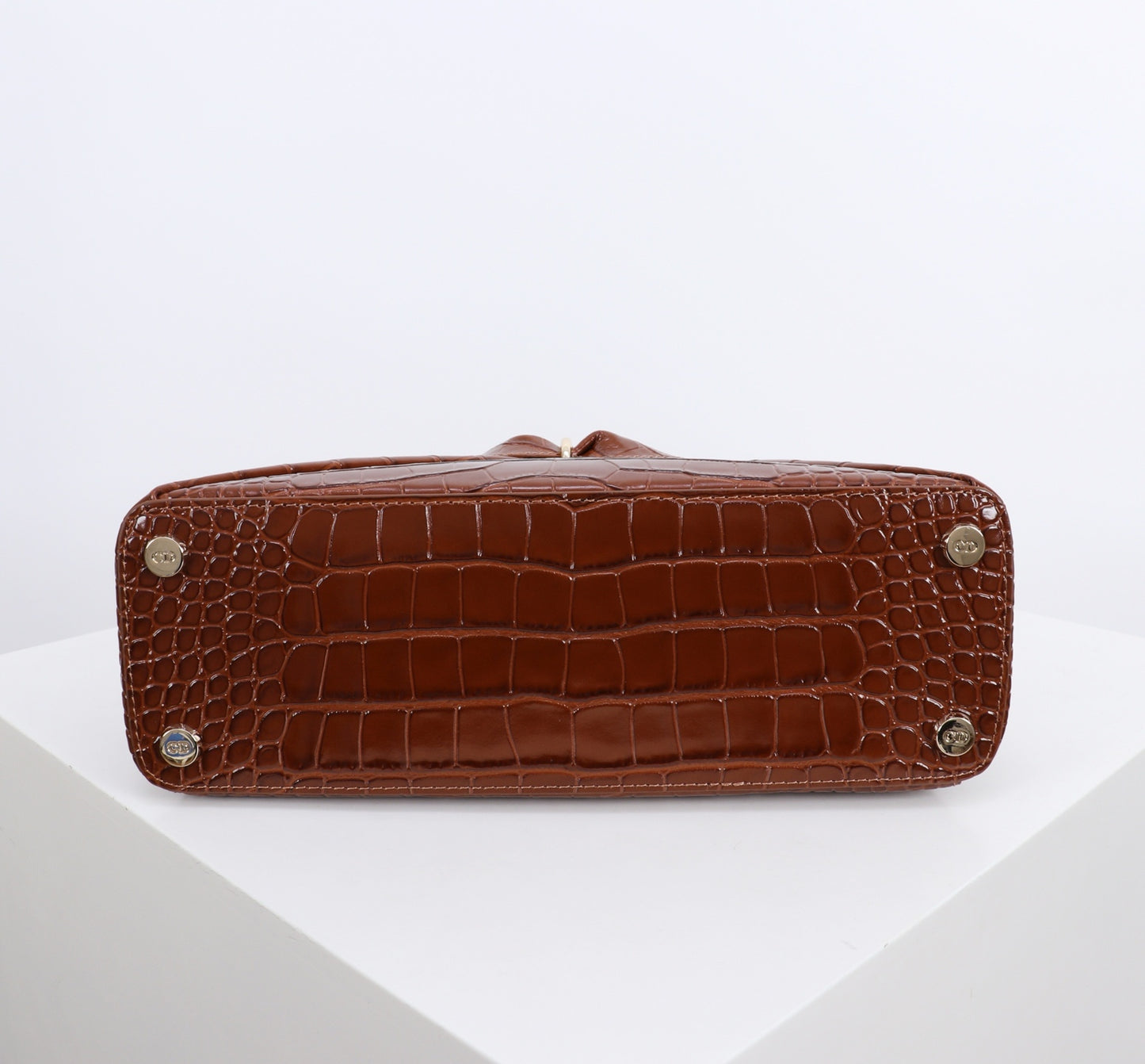 Dior Crocodile Embossed Bow Top Handle Bag – 2026SS