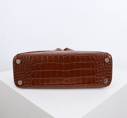 Dior Crocodile Embossed Bow Top Handle Bag – 2026SS