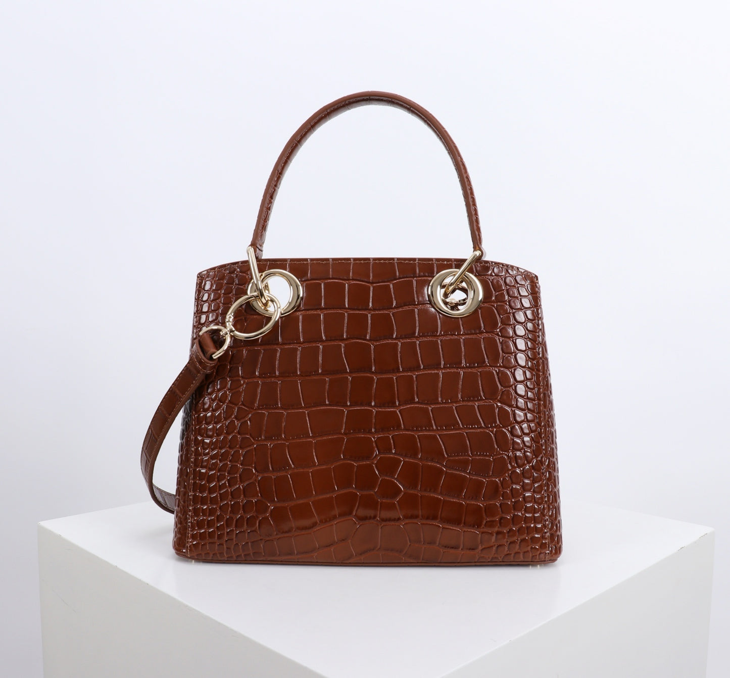 Dior Crocodile Embossed Bow Top Handle Bag – 2026SS