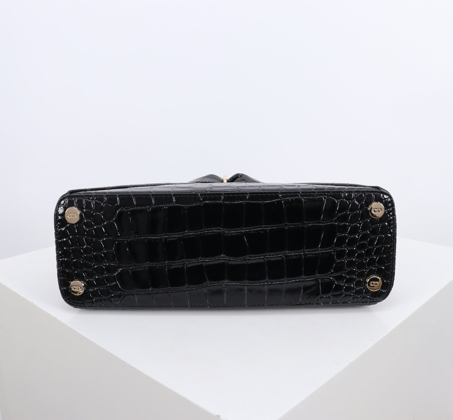 Dior Crocodile Embossed Bow Top Handle Bag – 2026SS