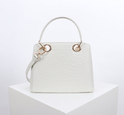 Dior Crocodile Embossed Bow Satchel Bag – 2026SS