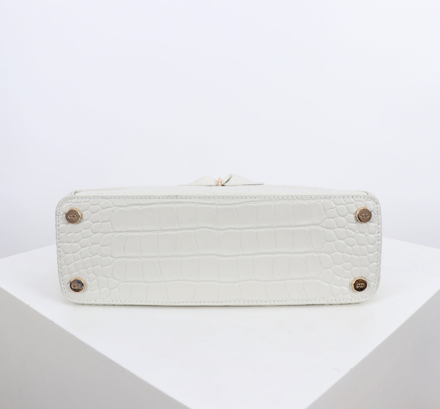 Dior Crocodile Embossed Bow Satchel Bag – 2026SS