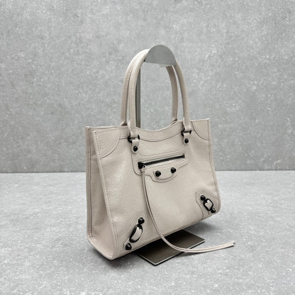 Balenciaga Le City Small Tote Bag – Almond