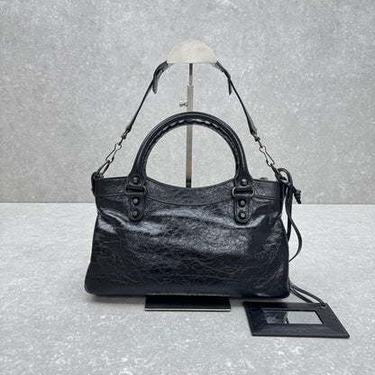 Balenciaga Le City First Bag in Oil Wax Leather