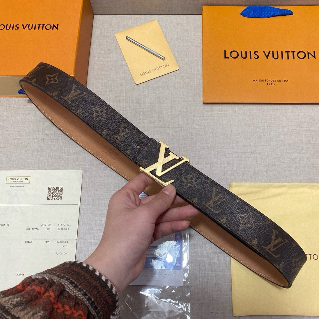 Louis Vuitton Reversible Monogram Leather Belt