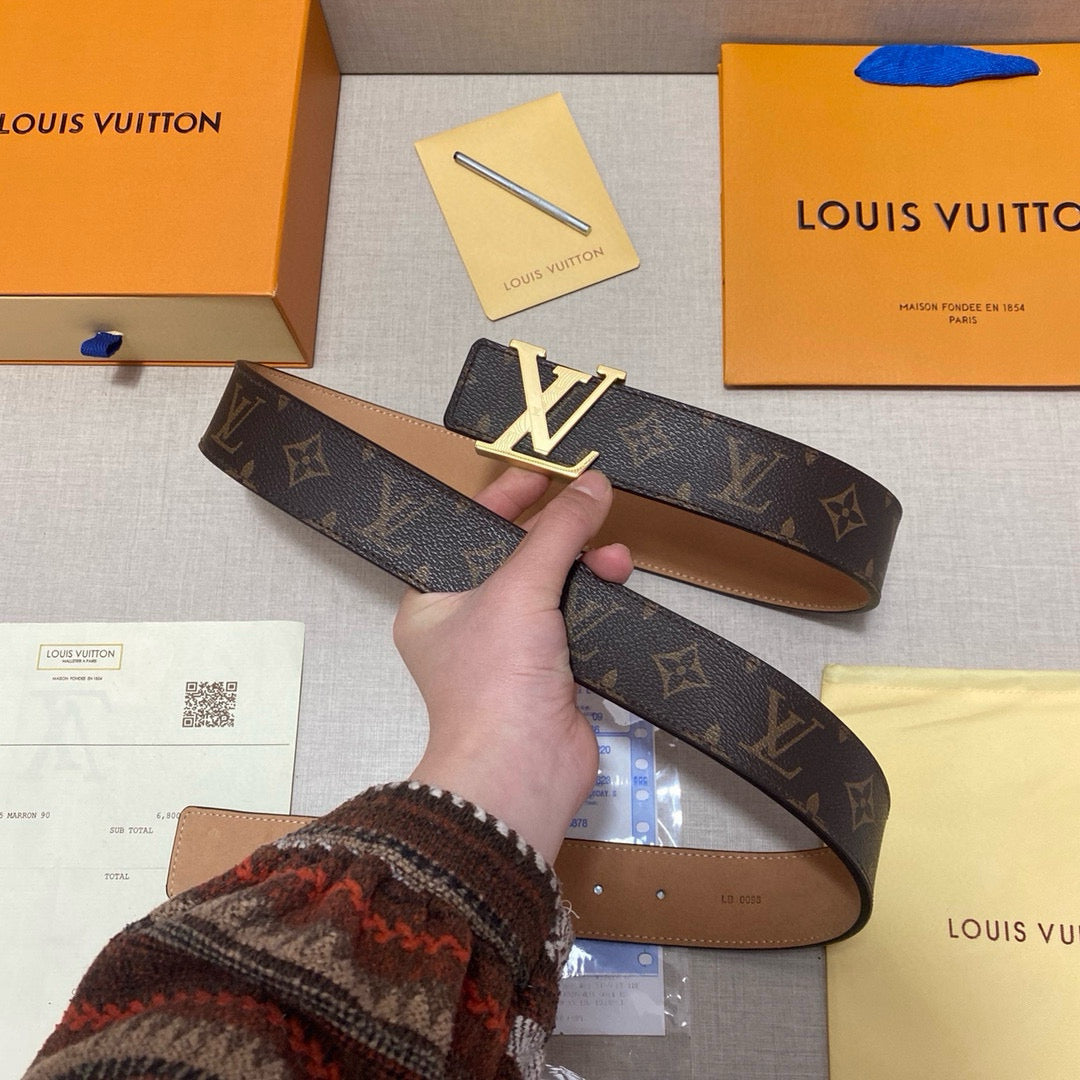 Louis Vuitton Reversible Monogram Leather Belt