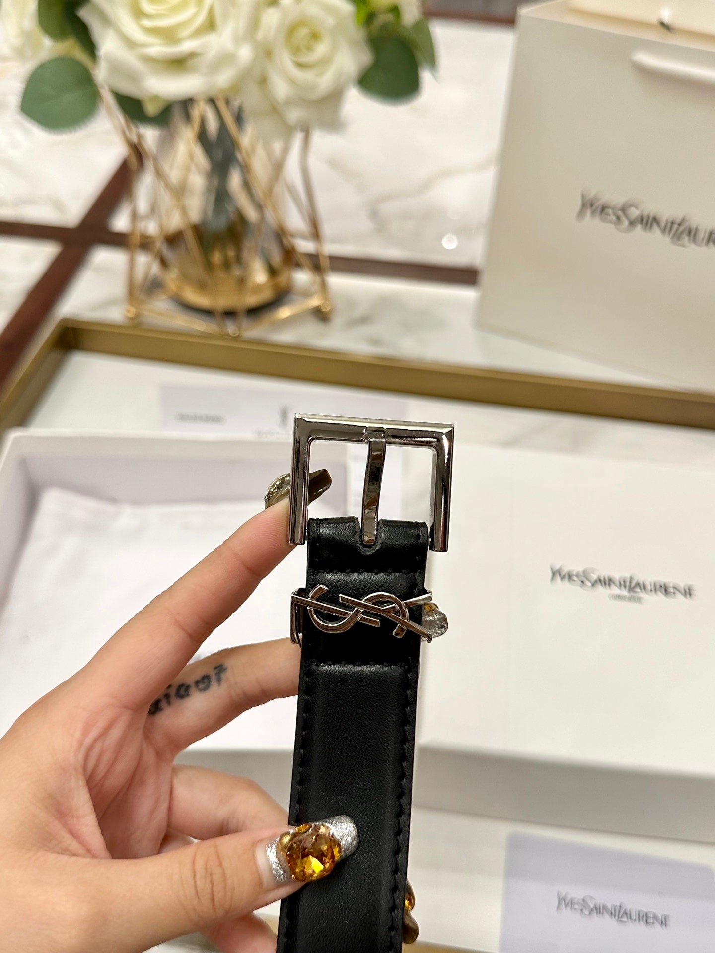 Saint Laurent Classic Leather Belt – 3.0cm