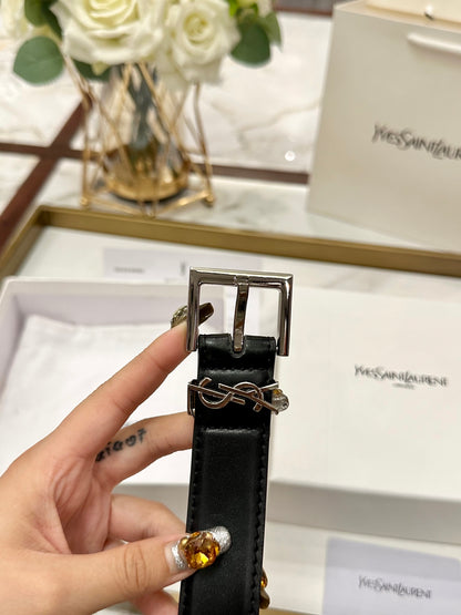 Saint Laurent Classic Leather Belt – 3.0cm