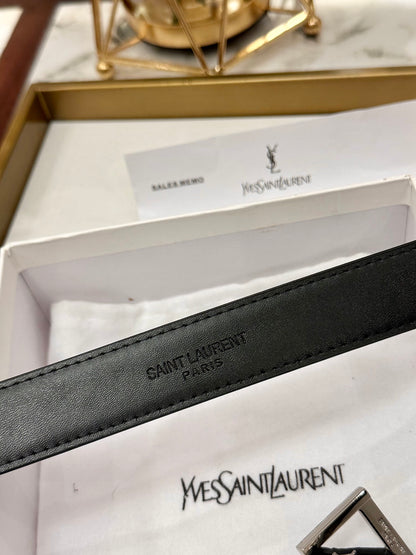 Saint Laurent Classic Leather Belt – 3.0cm