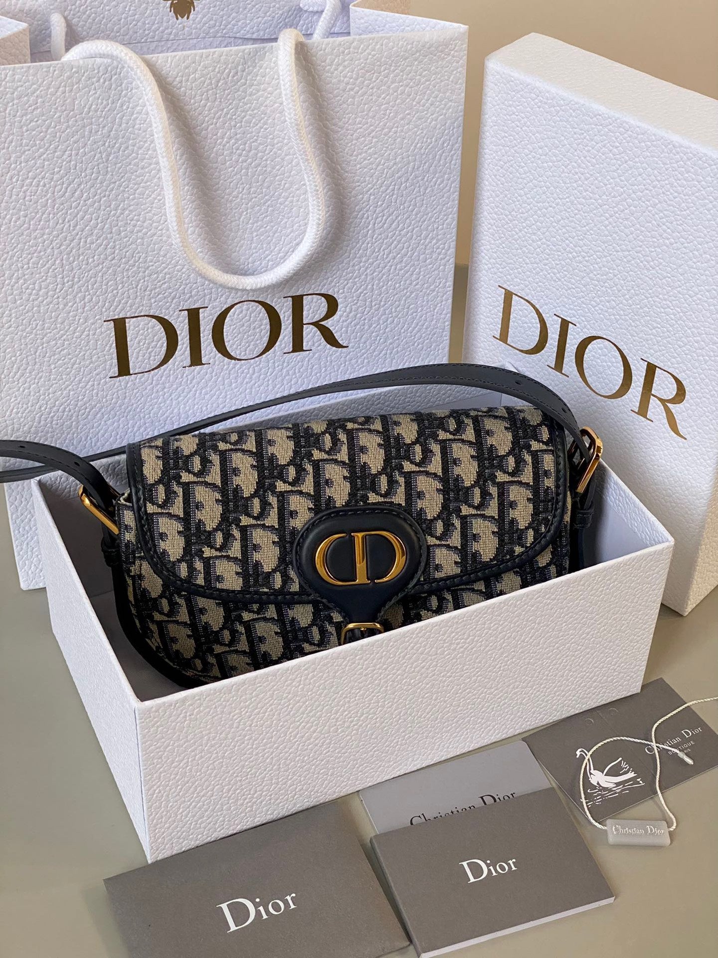 Dior Bobby Small Shoulder Bag – Oblique Blue