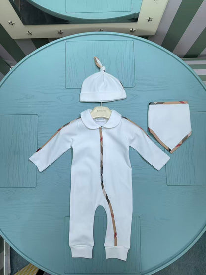 Burberry Classic Check Baby Romper Set – 2025SS – Kids Collection