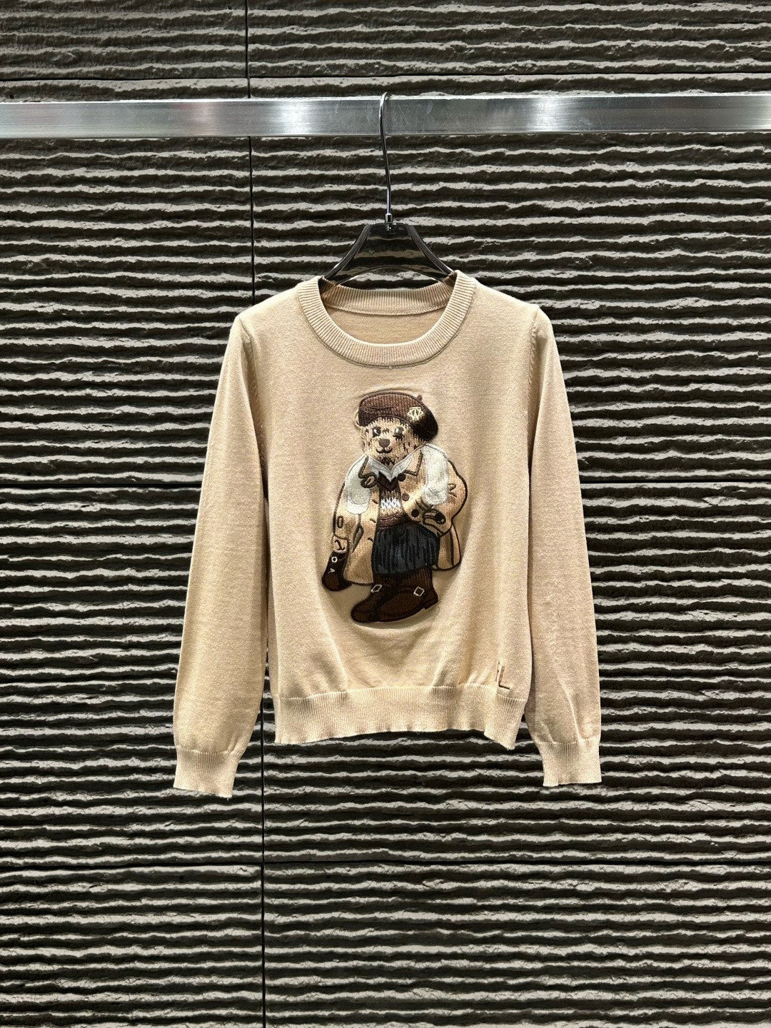 Ralph Lauren RL Bear Heavy Embroidery Knit Sweater