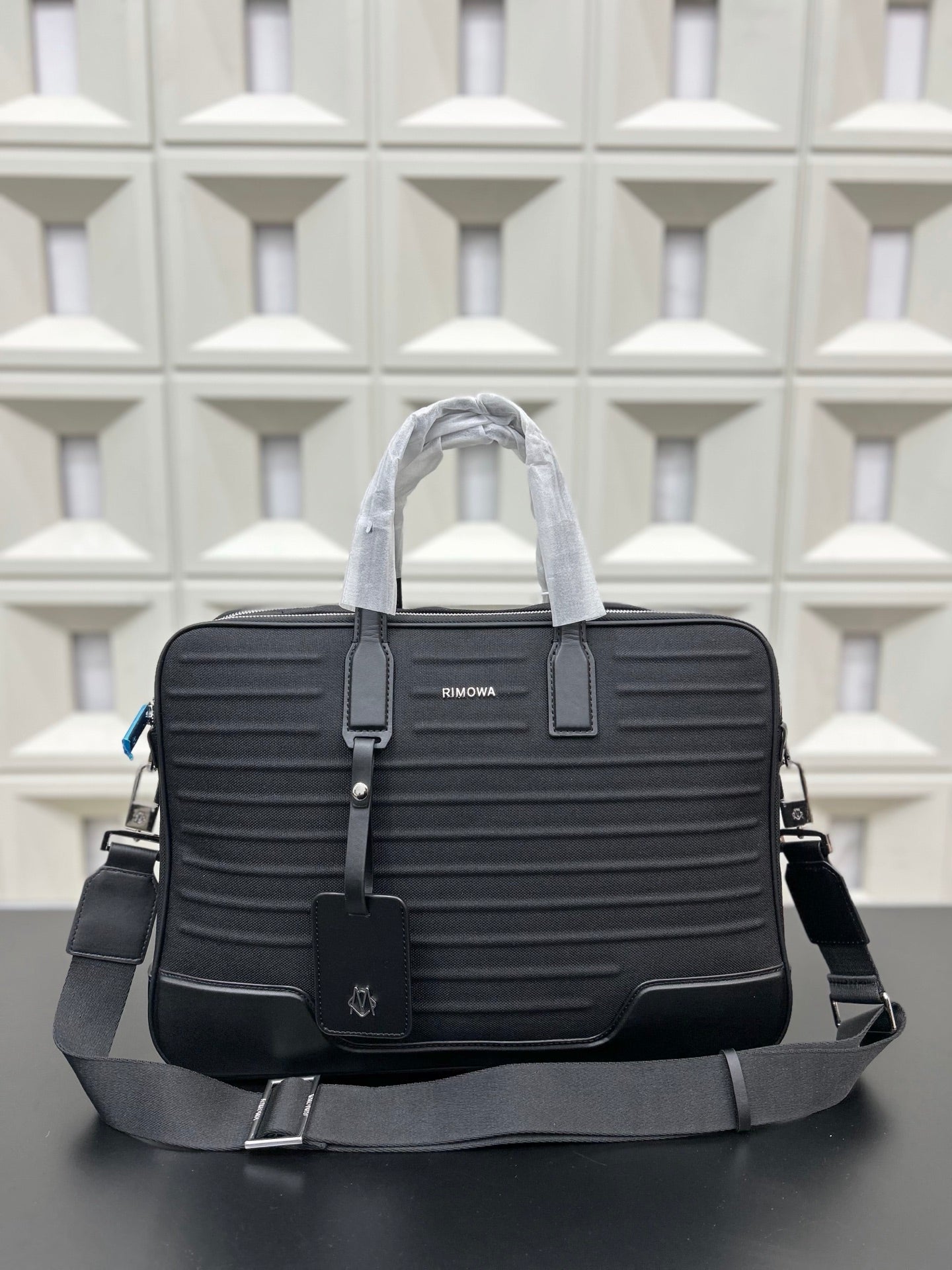 RIMOWA Never Still Canvas and Leather Briefcase