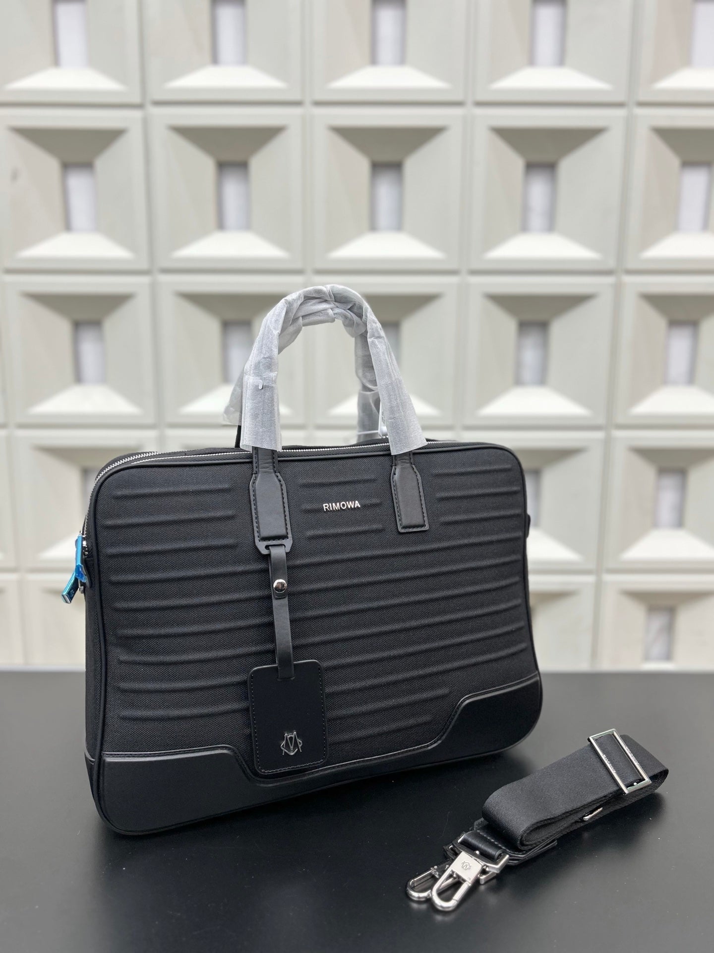 RIMOWA Never Still Canvas and Leather Briefcase