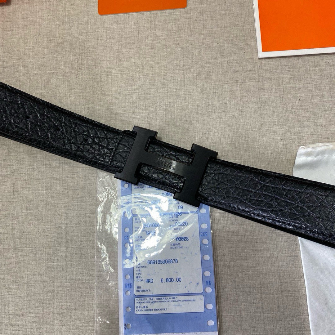 Hermès Classic Cowhide Leather Belt – 3.8cm