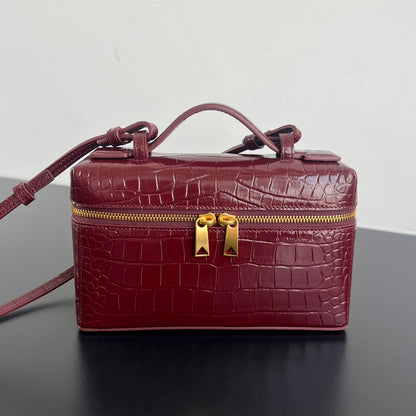 Bottega Veneta Crocodile Embossed Vanity Case