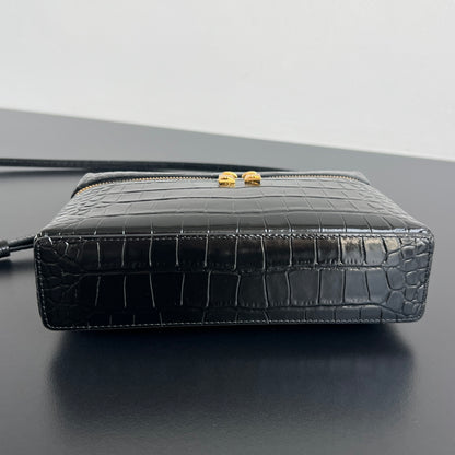 Bottega Veneta Crocodile Embossed Vanity Case
