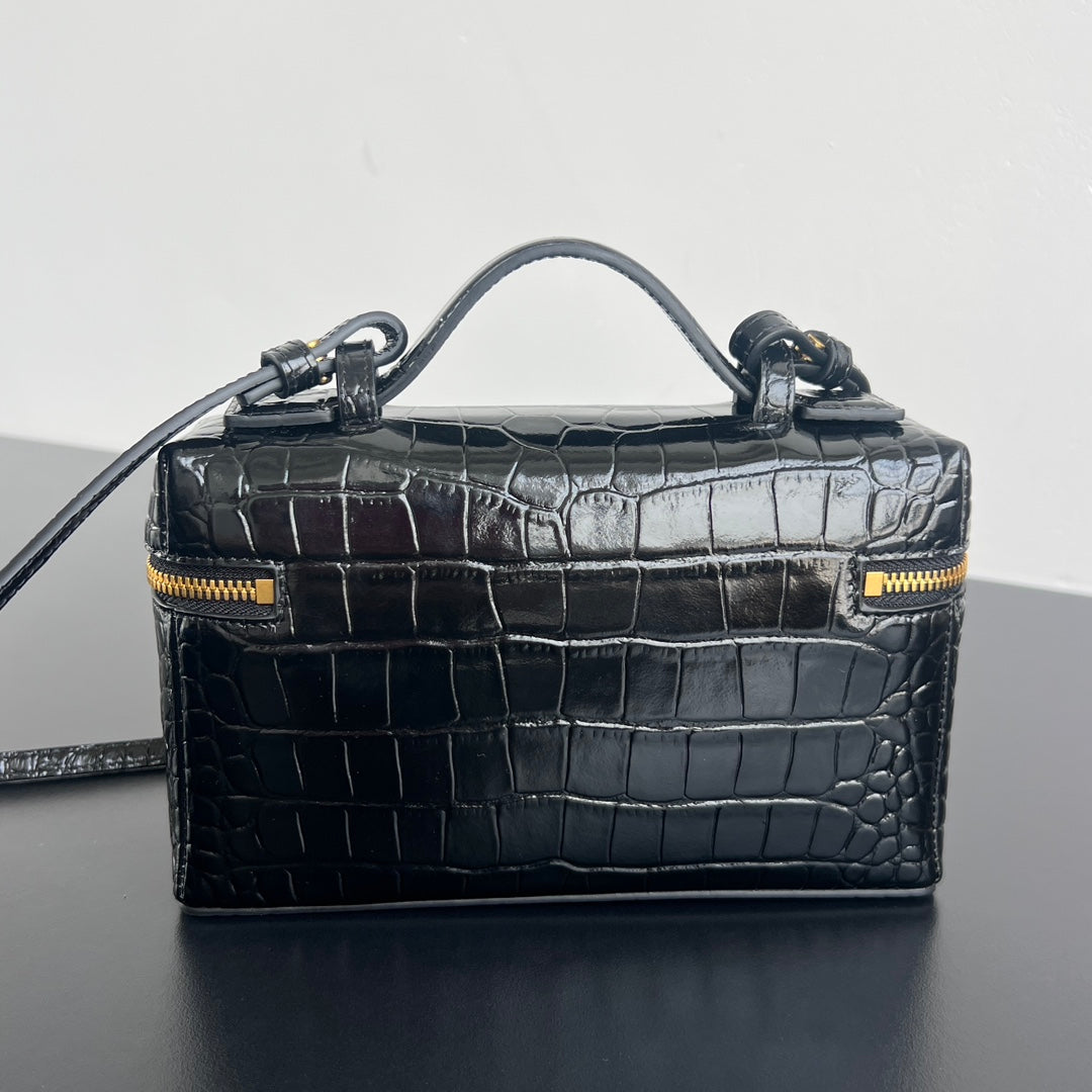 Bottega Veneta Crocodile Embossed Vanity Case