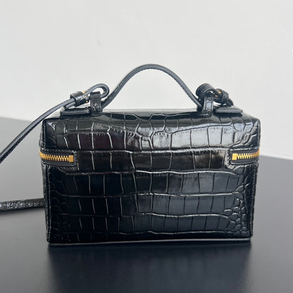 Bottega Veneta Crocodile Embossed Vanity Case