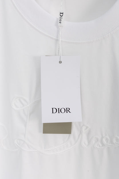 Dior Ribbon Logo Short-Sleeved T-Shirt – 2026 Spring Collection