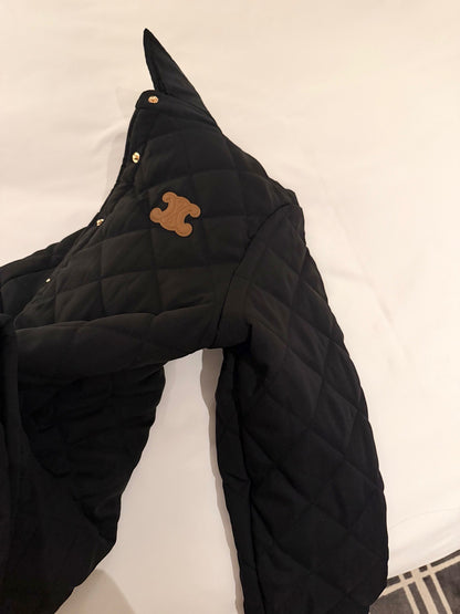 Celine Triomphe Custom Metal Button Puffer Jacket