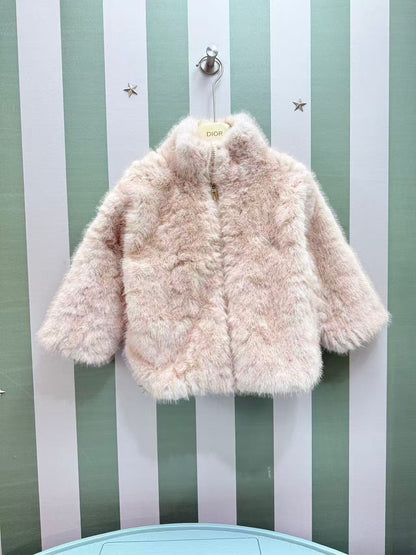 Dior Kids Faux Fur Coat – 25SS – Kids Collection