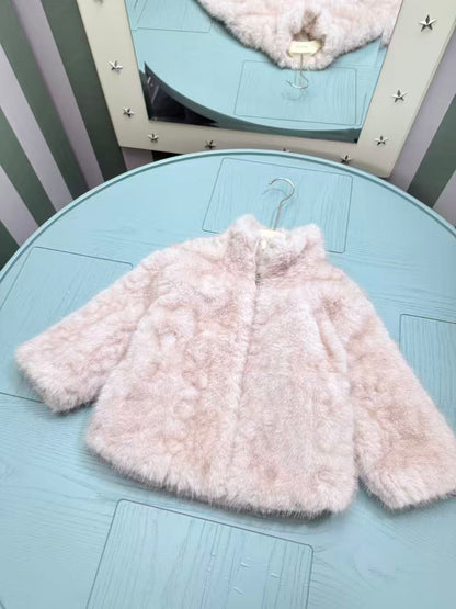 Dior Kids Faux Fur Coat – 25SS – Kids Collection