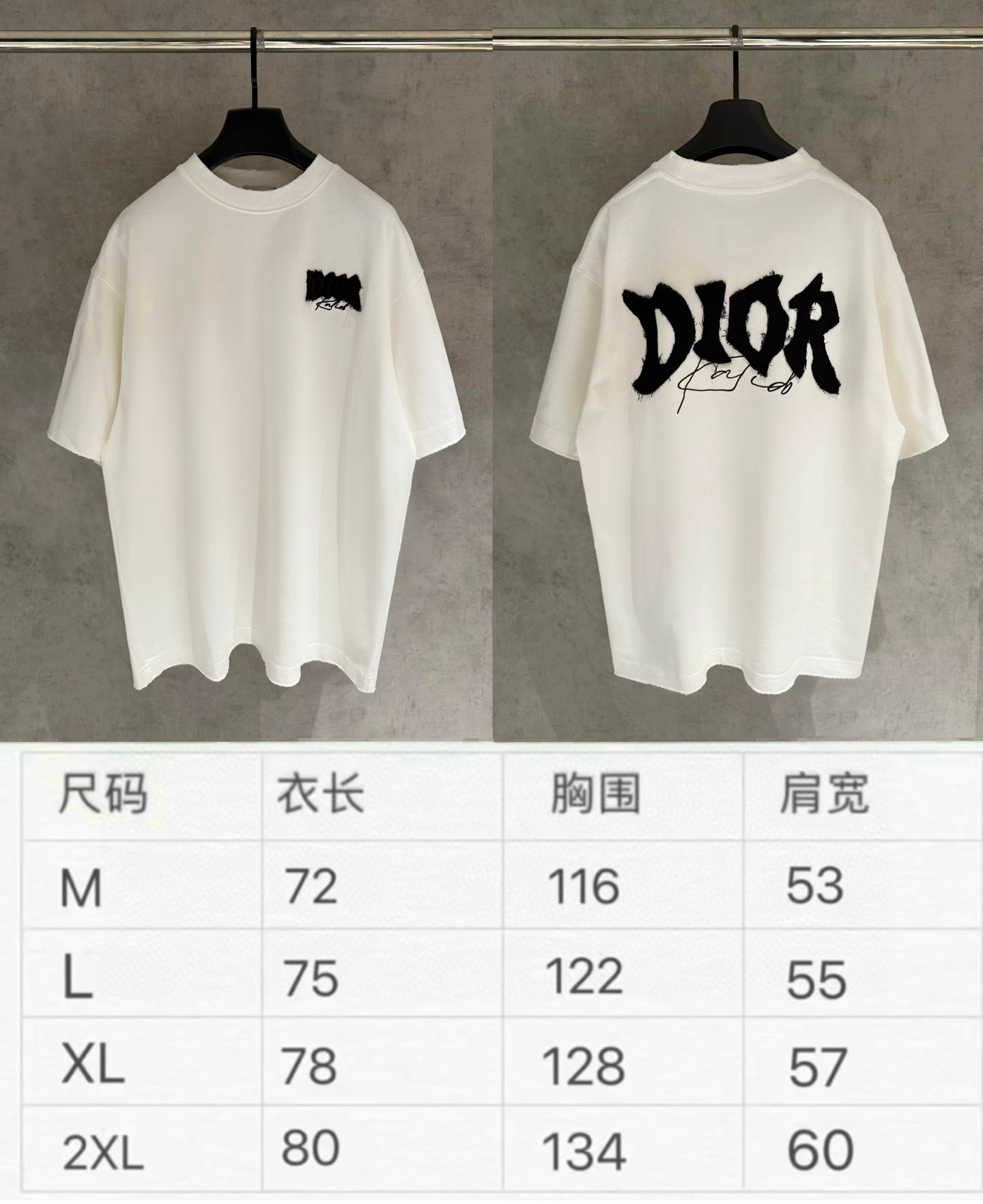 Dior Patch Embroidered Heavyweight T-Shirt