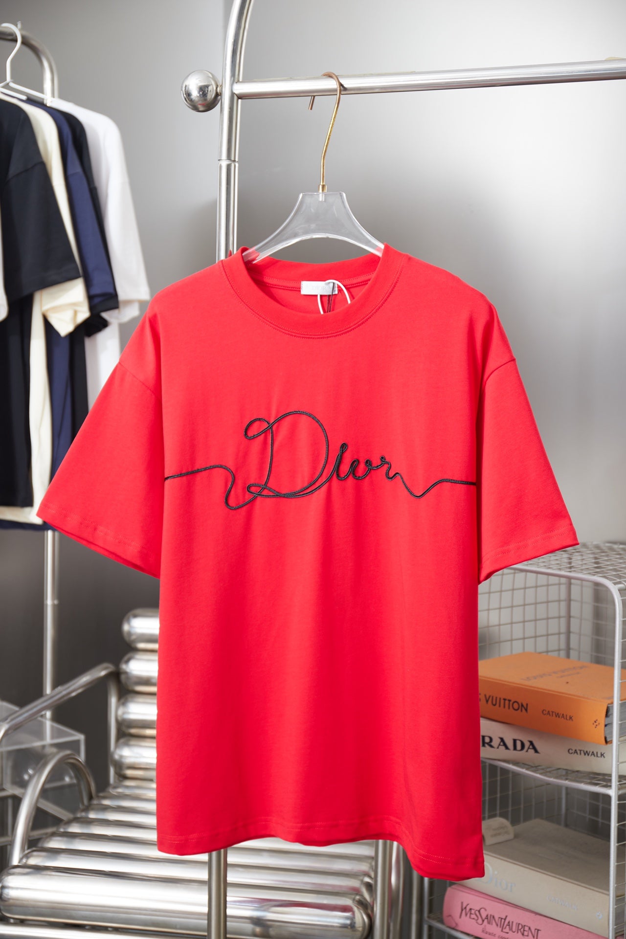 Dior Embroidered Logo Print T-Shirt – 25SS Early Spring Collection