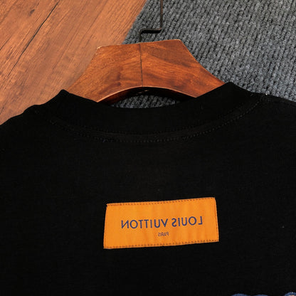 Louis Vuitton Embroidered Logo Crewneck T-Shirt – 2026SS