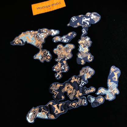 Louis Vuitton Embroidered Logo Crewneck T-Shirt – 2026SS