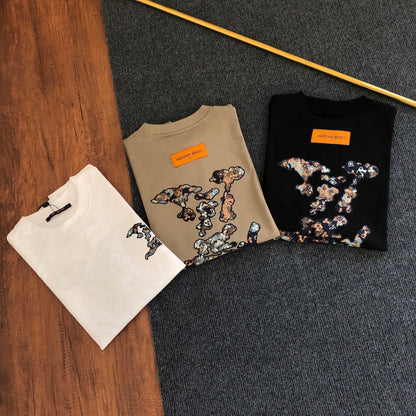 Louis Vuitton Embroidered Logo Crewneck T-Shirt – 2026SS