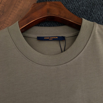 Louis Vuitton Embroidered Logo Crewneck T-Shirt – 2026SS