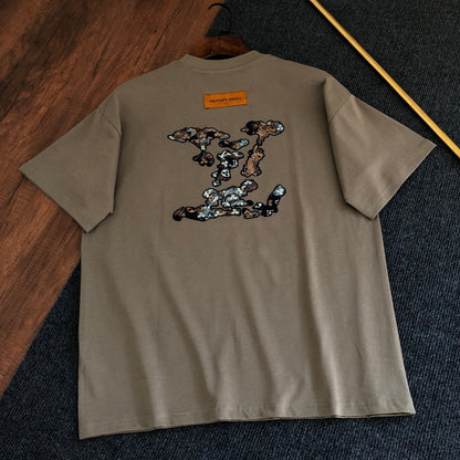 Louis Vuitton Embroidered Logo Crewneck T-Shirt – 2026SS