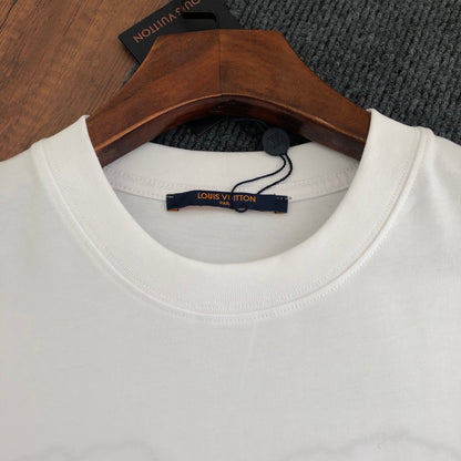 Louis Vuitton Embroidered Logo Crewneck T-Shirt – 2026SS