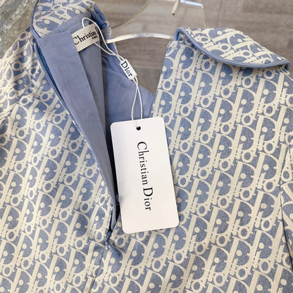 Dior Kids Monogram Pleated Dress Sibling Set – 2026SS – Kids Collection
