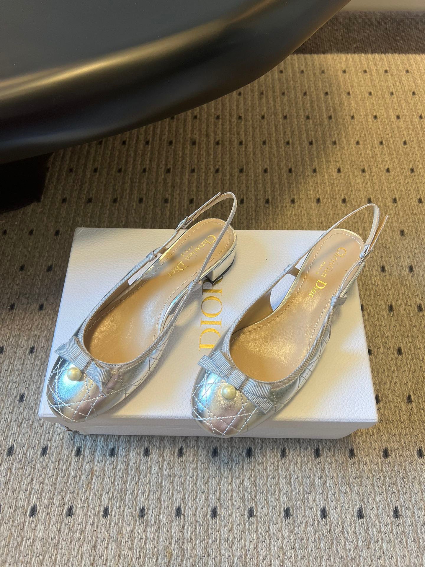 Dior ADIORABLE Pearl Bow Slingback Sandals – 2025 Collection