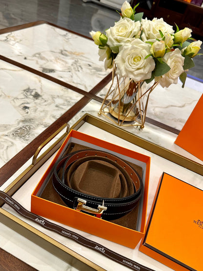 Hermès Classic Leather Belt – 2.5cm