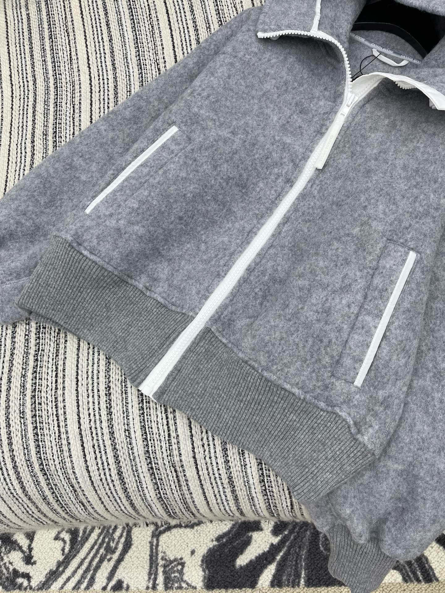 Canada Goose Custom Embroidered Woolen Hooded Jacket