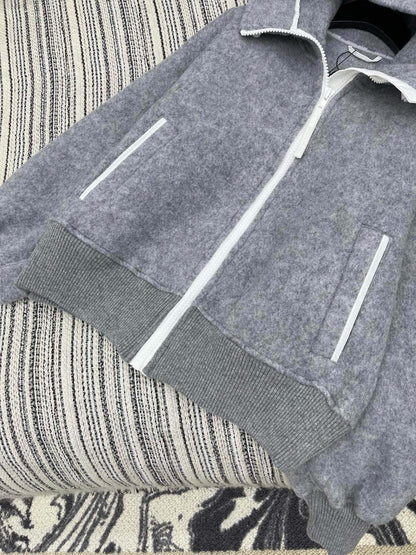 Canada Goose Custom Embroidered Woolen Hooded Jacket