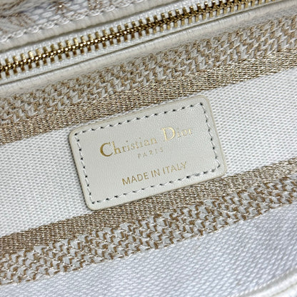 Dior Lady Dior 5-Grid Hand-Embroidered Handbag