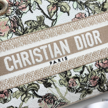 Dior Lady Dior 5-Grid Hand-Embroidered Handbag