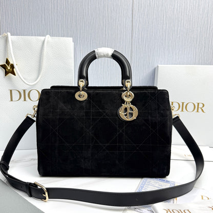 Dior Lady Dior Large Deerskin Tote Bag