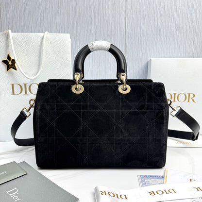 Dior Lady Dior Large Deerskin Tote Bag