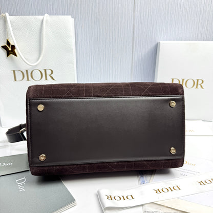 Dior Lady Dior Large Deerskin Tote Bag