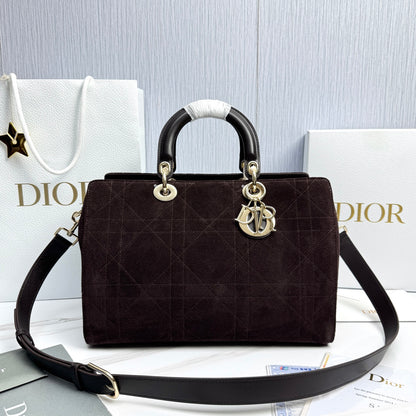 Dior Lady Dior Large Deerskin Tote Bag