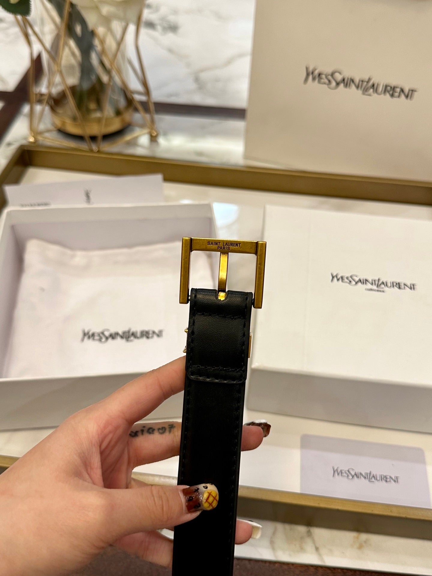 Saint Laurent Classic Leather Belt – 2.5cm